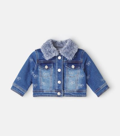 Monnalisa Monnalisa Baby embroidered denim jacket