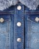 Monnalisa Monnalisa Baby embroidered denim jacket - 3