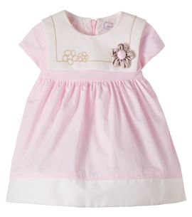 Monnalisa Monnalisa Baby floral-appliqué cotton poplin dress