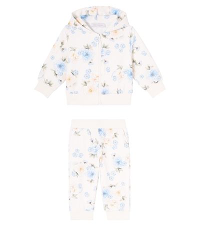 Monnalisa Monnalisa Baby floral hoodie and sweatpants set