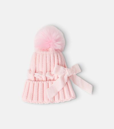 Monnalisa Monnalisa Bow-detail beanie