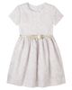 Monnalisa Monnalisa Bow-detail floral brocade dress - 1