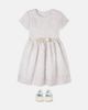 Monnalisa Monnalisa Bow-detail floral brocade dress - 2
