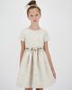 Monnalisa Monnalisa Bow-detail floral brocade dress - 5