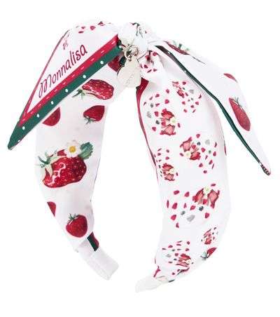 Monnalisa Monnalisa Bow-detail printed headband