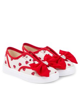 Monnalisa Monnalisa Bow-detail printed sneakers