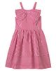 Monnalisa Monnalisa Bow-detail striped dress - 1
