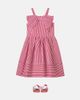 Monnalisa Monnalisa Bow-detail striped dress - 2