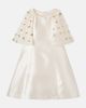 Monnalisa Monnalisa Caped sequined satin dress - 1