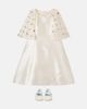 Monnalisa Monnalisa Caped sequined satin dress - 2