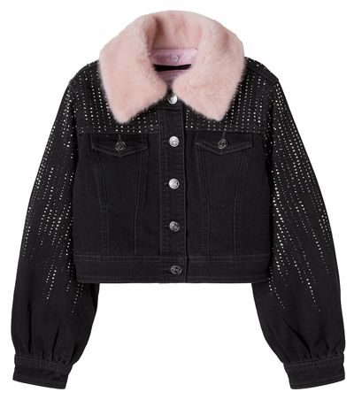 Monnalisa Monnalisa Embellished denim jacket