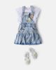 Monnalisa Monnalisa Embellished embroidered denim overalls - 2