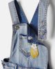 Monnalisa Monnalisa Embellished embroidered denim overalls - 4