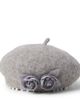 Monnalisa Monnalisa Embellished floral-appliqué felt beret - 1