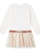 Monnalisa Monnalisa Embellished printed cotton-blend tulle dress - 4