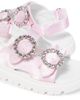 Monnalisa Monnalisa Embellished satin sandals - 4