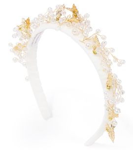 Monnalisa Monnalisa Embellished velvet headband