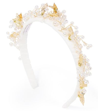 Monnalisa Monnalisa Embellished velvet headband