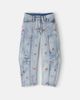 Monnalisa Monnalisa Embroidered barrel-leg jeans - 1
