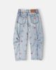 Monnalisa Monnalisa Embroidered barrel-leg jeans - 3