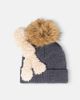 Monnalisa Monnalisa Feather-trimmed wool beanie - 3