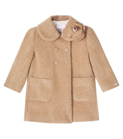 Monnalisa Monnalisa Floral-appliqué coat