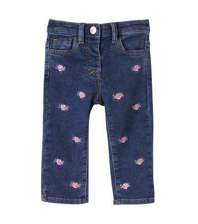 Monnalisa Monnalisa Floral embroidered jeans