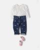Monnalisa Monnalisa Floral embroidered jeans - 2