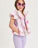 Monnalisa Monnalisa Floral puffer vest - 5