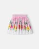 Monnalisa Monnalisa Floral striped tulle-trimmed cotton skirt - 3