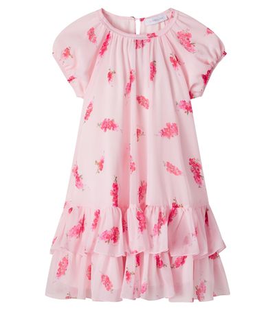 Monnalisa Monnalisa Floral tiered dress