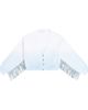 Monnalisa Monnalisa Fringed ombré cotton cardigan - 1
