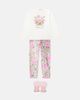 Monnalisa Monnalisa Logo floral cotton-blend jersey top - 2
