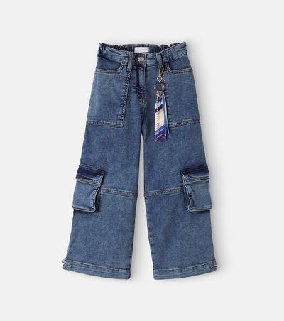 Monnalisa Monnalisa Mid-rise cargo jeans