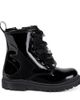 Monnalisa Monnalisa Shearling-lined patent leather boots - 4