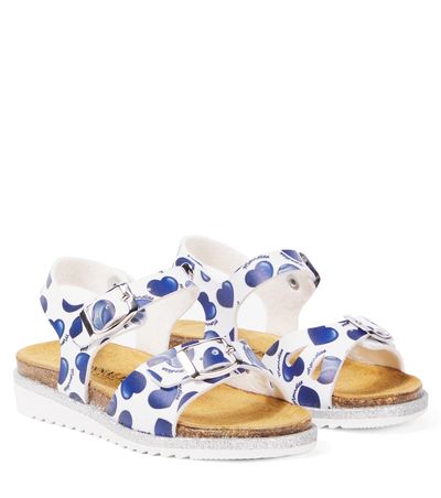 Monnalisa Monnalisa St. Cuori faux leather sandals