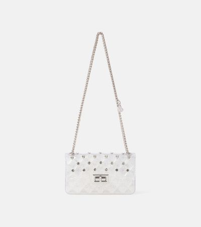 Monnalisa Monnalisa Studded glitter PVC shoulder bag