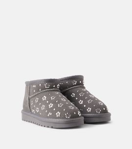 Monnalisa Monnalisa Studded suede ankle boots