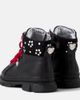 Monnalisa Monnalisa Studded velvet-trimmed leather boots - 3
