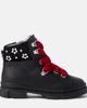 Monnalisa Monnalisa Studded velvet-trimmed leather boots - 4