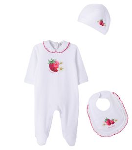 Monnalisa Monnalisa x Disney® baby cotton playsuit, hat, and bib set