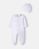 Monnalisa Monnalisa x Disney® baby cotton playsuit, hat, and bib set - 3