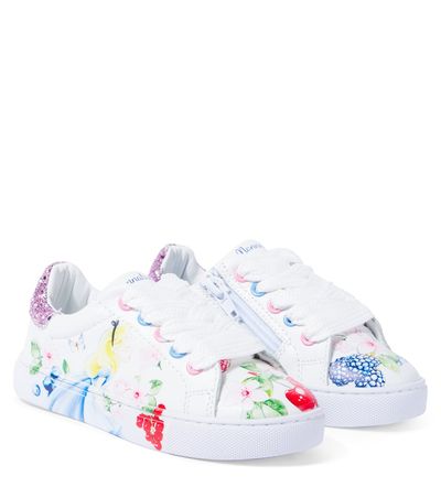 Monnalisa Monnalisa x Disney® printed leather sneakers