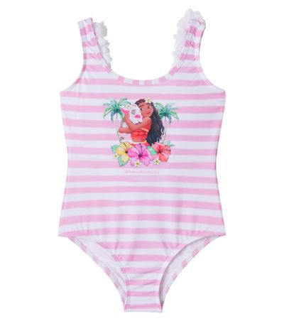 Monnalisa Monnalisa x Disney® printed ruffled swimsuit
