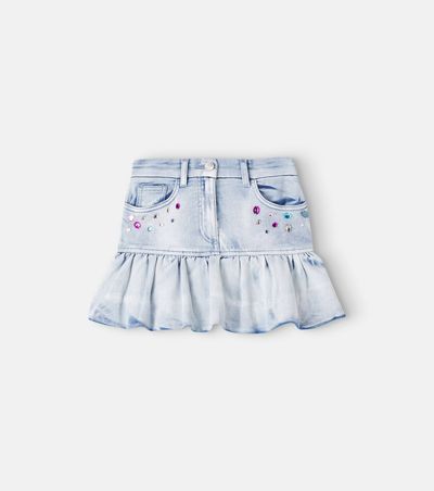 Monnalisa Monnalisa x Disney® Stitch denim miniskirt