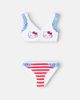 Monnalisa Monnalisa x Hello Kitty striped bikini - 1
