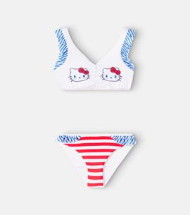 Monnalisa Monnalisa x Hello Kitty striped bikini