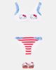 Monnalisa Monnalisa x Hello Kitty striped bikini - 2