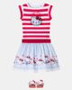 Monnalisa Monnalisa x Hello Kitty striped cotton skirt - 2