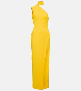 Monot MÃ´not Asymmetric crÃªpe maxi dress